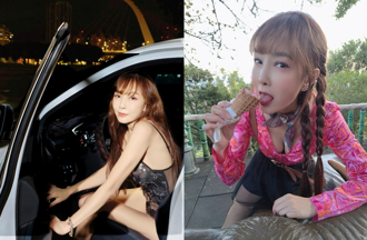 58岁胡文英无视低温！野外穿蕾丝薄衣 一弯腰「掉大长辈」被看光