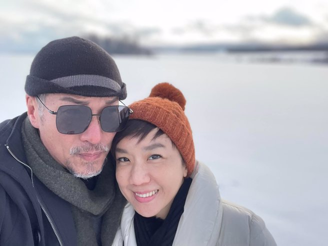 黄仲崑与老婆lulu恩爱模样羡煞旁人。（图／Lulu老师的身体美学脸书）