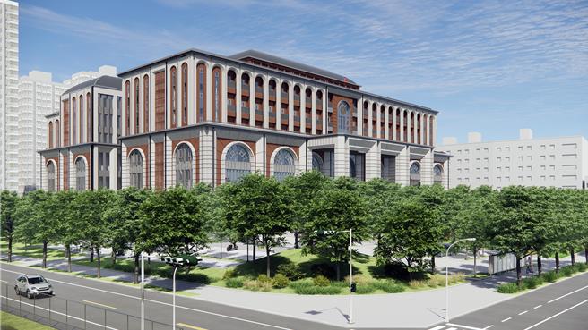 台南高分院新建办公厅舍建筑示意图。（高分院提供／洪荣志台南传真）