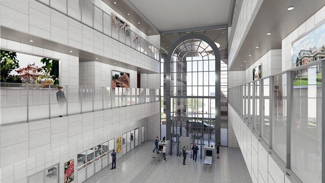 台南高分院新建办公厅舍建筑示意图。（高分院提供／洪荣志台南传真）