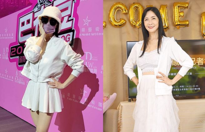 「整形皇后」顧婕進行三層拉皮手術後臉部仍浮腫，因此戴墨鏡、口罩遮掩。（圖／本人提供、中時資料照）