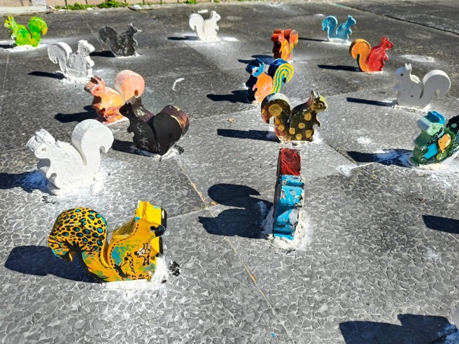 本屆「最佳美術設計賞」作品《松弛鼠餅》。(照片/文化大學提供)