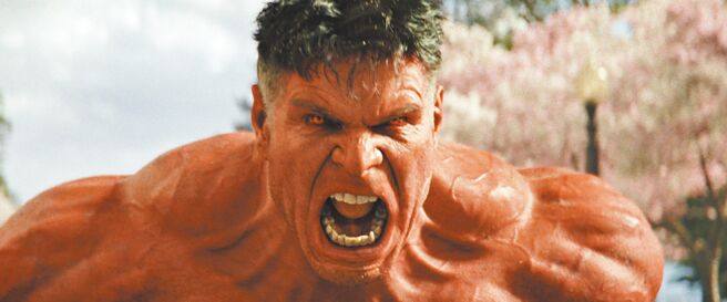 哈里遜福特首度加盟漫威電影宇宙飾演紅浩克一角。（漫威影業提供）