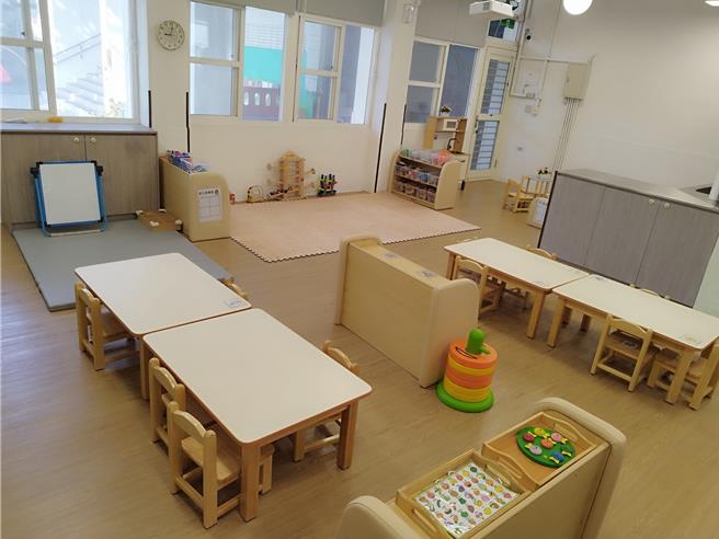 彰化县顶番国小附设幼儿园，提供宽敞、明亮的学习环境。（教育部提供／林志成台北传真）