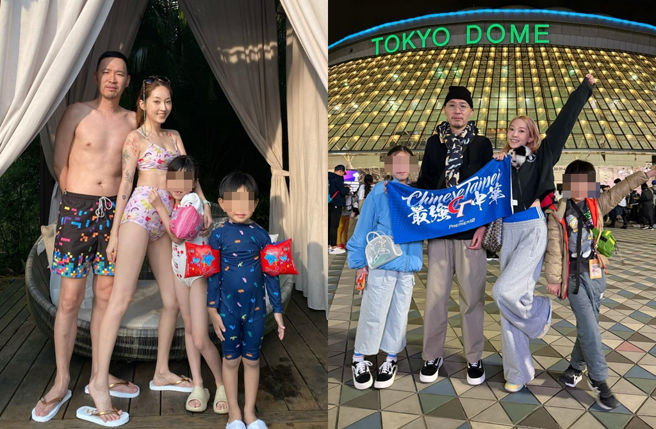 翁馨仪一家四口合照。（图／翻摄自翁馨仪脸书）