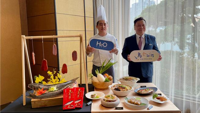 高雄H2O水京栈国际酒店推出一系列「乌鱼季限定料理」，以新鲜的乌鱼为主角，带来无与伦比的海味盛宴。（柯宗纬摄）
