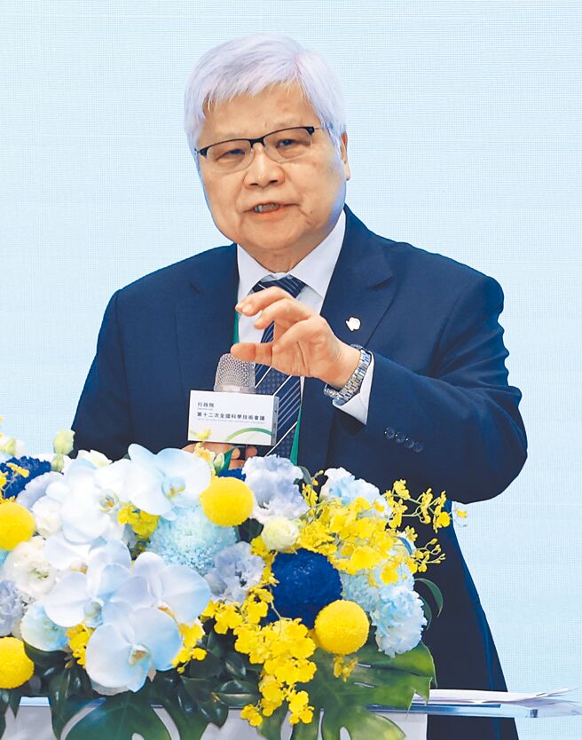 「行政院第12次全国科学技术会议」16日举行，台积电董事长魏哲家（见图）出席致词。（陈俊吉摄）