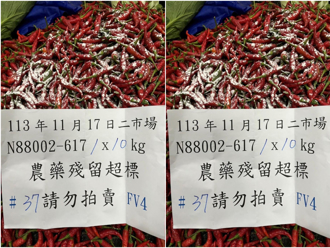 134件蔬果農藥殘留 銷毀逾2.1萬公斤 辣椒、小白菜皆上榜