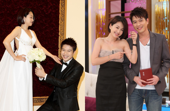 六月、李易是相差7岁的姊弟恋，两人交往不到半年就闪婚。（图／本报资料照片）