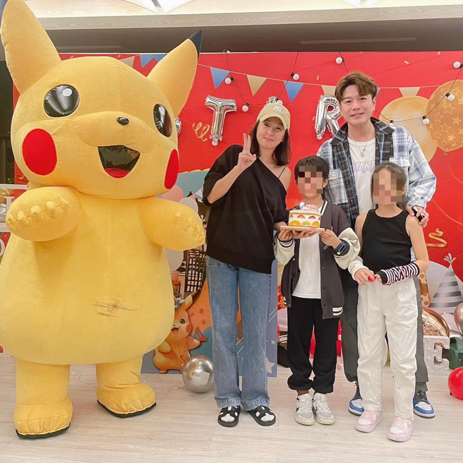 六月、李易精心安排儿子10岁生日派对。（图／threads@leeyi527）