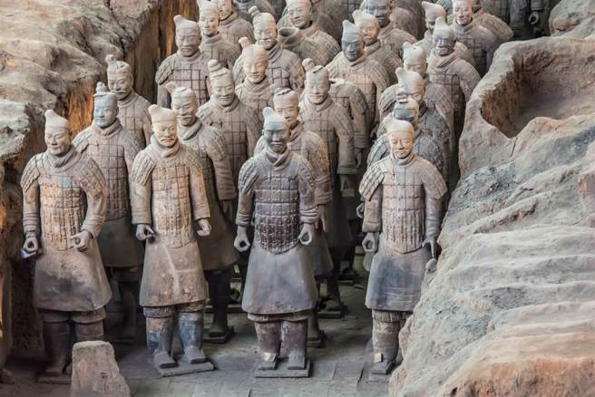 兵马俑最初其实是五彩缤纷，而非如今看见的土灰色。（示意图：Shutterstock／达志）
