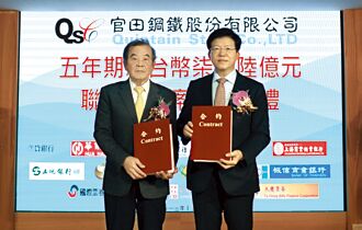 彰銀主辦 官田鋼鐵聯貸簽約