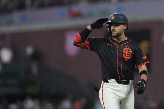 道奇補進明星外野手康佛多,迫不及待與眾多球星們的同隊。(圖/美聯社)