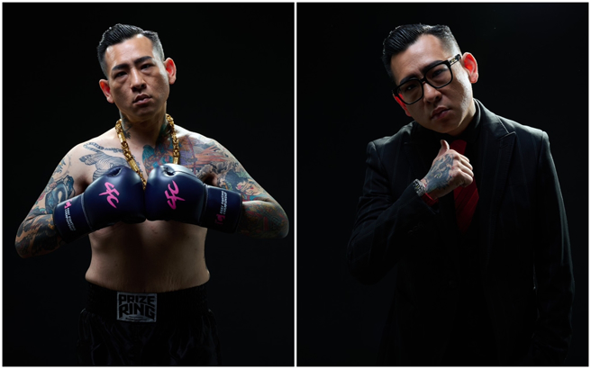 网红「蹦板」吕育铨积极练拳备战中。（图／蹦板提供）