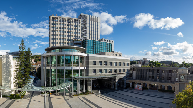 台北医学大学外观。（北医大提供）