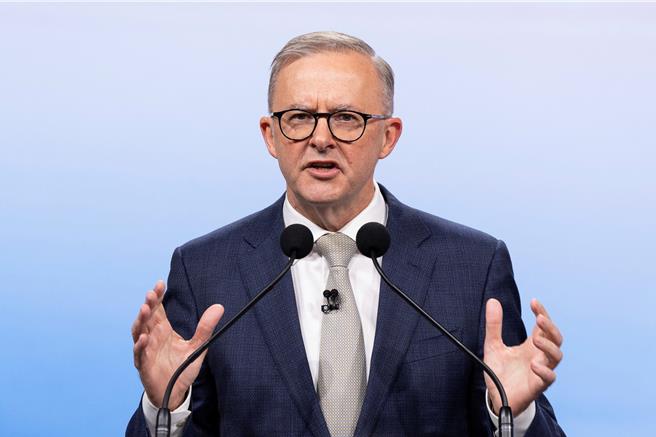 澳洲政府20日表示，已同意为索罗门群岛提供资金与培训计画，协助这个太平洋国家加强警力。图为澳洲总理艾班尼斯。（路透社）