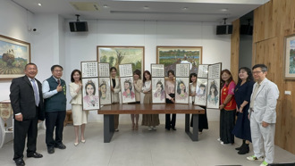 主播撞臉觀音畫！7位女媒體人同台府城義賣畫作  暖捐華山基金會