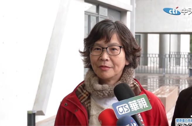 現任台中市政府顧問蔡壁如。（取自中天新聞）