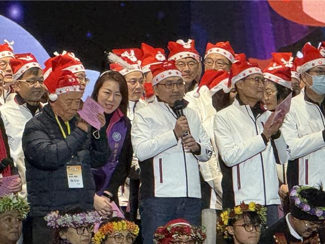 2024新北市耶誕平安晚會今（21日）晚在市民廣場盛大舉行。（新北市民政局提供）