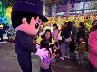 北投最美耶誕巷點燈  警民合作攜手防詐