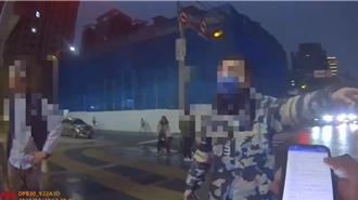 林口行車糾紛街頭起爭執 機車駕騎士報警後雙方和解