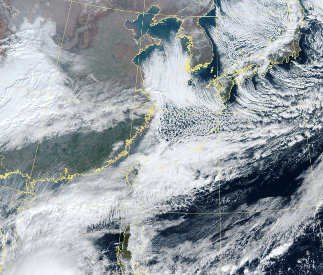 今大陸冷氣團影響，各地氣溫偏低，有局部10度以下氣溫發生的機率。（翻攝自氣象署）