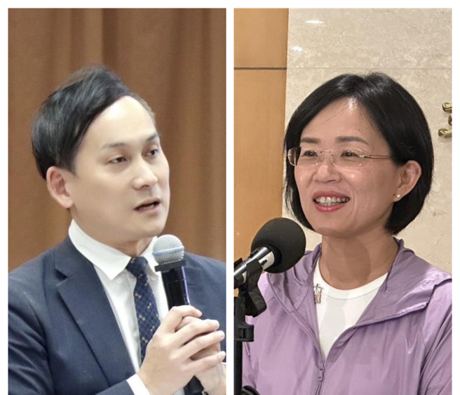 苏巧慧(右)批财划法修法不合理，新北应拿最多。叶元之(左)反批，她阻止法案通过，现在这样说要不要脸？(合成图/资料照片)