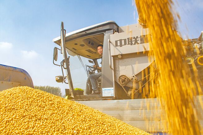 美國候任總統川普表明上任後會對中國大陸商品加徵10％關稅。據外媒報導，作為大陸國企的中國儲備糧管理集團，於上周和本周，分別採購約75萬噸與50萬噸美國大豆。（新華社）