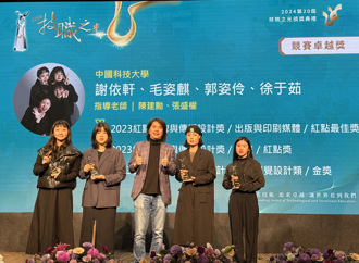 中國科大視傳系獲「競賽卓越獎」出挑設計展現文化特色