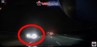 国道高速逆向害严重对撞 轿车夸张行为「影片曝光」