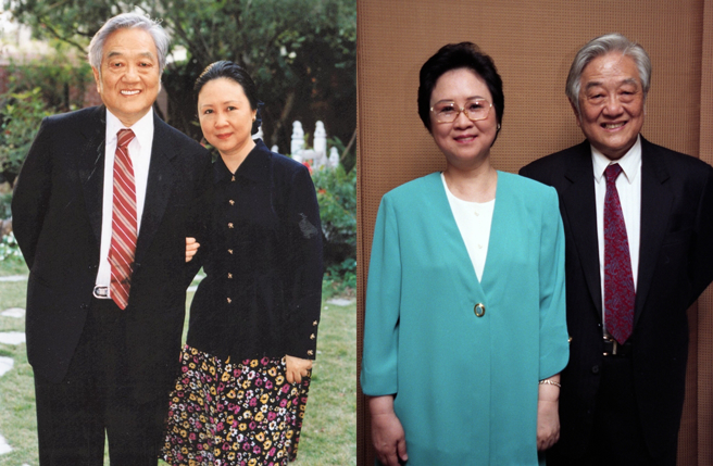 琼瑶和平鑫涛。（图／中时资料照）