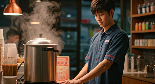 一名男大生在网路发文，到手摇饮料店打工，才知道成本很低，发愿毕业要开一间。（示意图、与本案无关／AI生成）