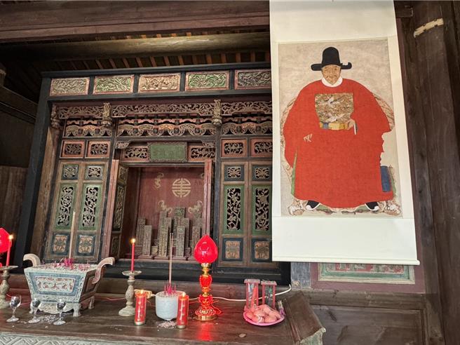 金門縣定古蹟「蔡厝蔡氏家廟」歷經2年多的修復已正式竣工，今（23）日舉辦落成典禮。（于家麒攝）