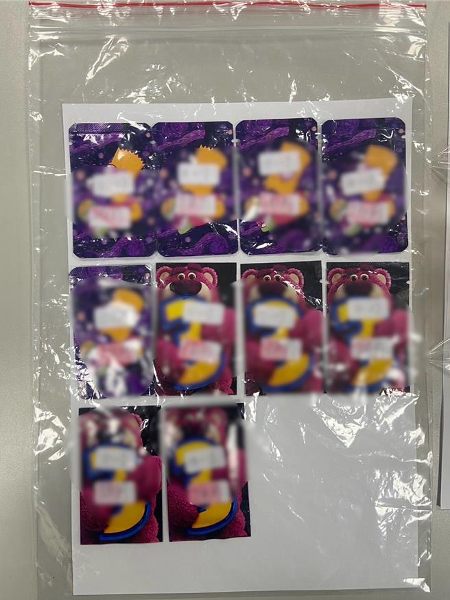 2024年12月23日苗栗县／苗栗县头份市中正一路23日晚上23时发生一起行车纠纷，警方在范男车上查获10包毒品咖啡包，锺男车上查获11支彩虹菸，锺男乘客黄姓男子坦承持有。（读者提供／吕丽甄苗栗传真）