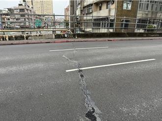 新店北新桥见「横向大裂痕」跨双向车道 工务局曝原因