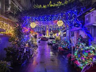 直擊》北投「耶誕巷」宛如童話世界！住戶妝點家門口超浪漫