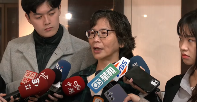 民眾党前立委、台中市政顾问蔡壁如24日受访。(截自中时新闻直播)