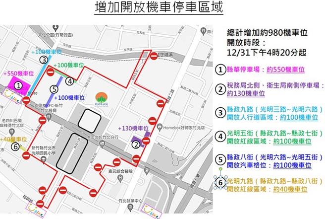 （圖3）增加機車停車區（竹北分局提供／邱立雅竹縣傳真）