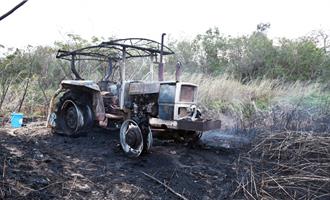 金門農機引擎過熱釀田野火災  消防局列4點籲農民注意