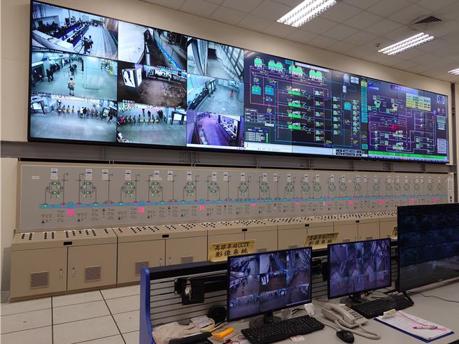 铁道局开箱高雄车站地下化站体「秘境」，其中中央监控室能监控地下化全段设备状态。（任义宇摄）