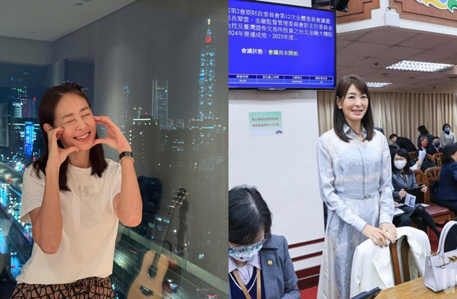 女星賈永婕日前到立法院備詢。（圖／翻攝自賈永婕的跑跳人生 臉書）