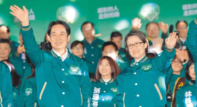 正副总统赖清德(左)、萧美琴(右)本次大法官提名遭绿委否决1人选，党内恶斗的传闻热议不断。（示意图／资料照）