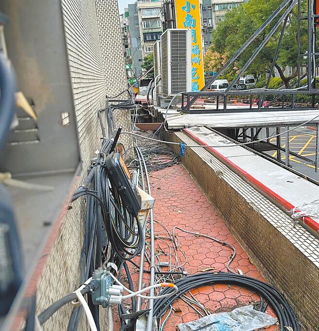 台智光缆线。（台北市议员徐立信研究室提供／谢佳君台北传真）