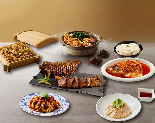 「福蛇迎春」年菜外带品项多，合菜或单点通通有，满足民眾过节不同需求。（图／大地酒店）