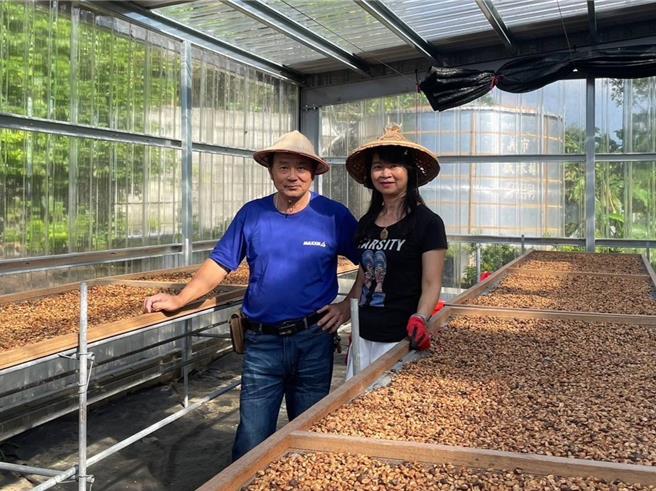 王素珍（右）與先生各展所長，共同孕育出風味絕佳的阿里山精品咖啡。（勞動部雲嘉南分署提供／呂妍庭嘉義傳真）