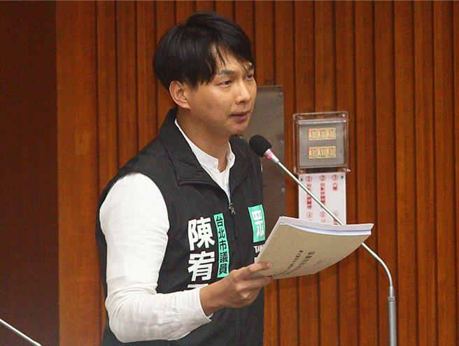 民眾党台北市议员陈宥丞。（本报资料照片）