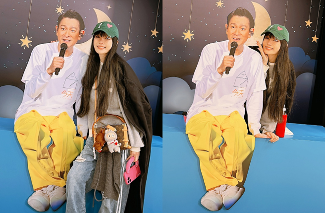 謝金燕50歲生日飛香港與男神見面。（圖／臉書 JeannieHsieh謝金燕___bbb）