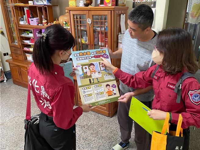 彰化县消防局宣导防范一氧化碳中毒。（彰化县消防局提供／叶静美彰化传真）