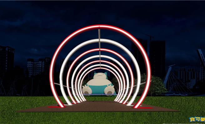 2025年台湾灯会在桃园，此次灯会以「光聚千塘串桃园」为主题，将从2月7日试营运到2月23日为止。其中位于青塘园的「光临千塘国」将地景与艺术结合。将宝可梦搬进会场，还有全台最大，高度10米的「卡比兽」。（桃园市政府提供）