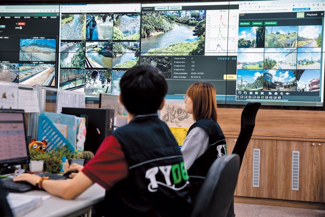 环保局的环境污染监控中心。（图／桃园市政府智慧城乡发展委员会提供）